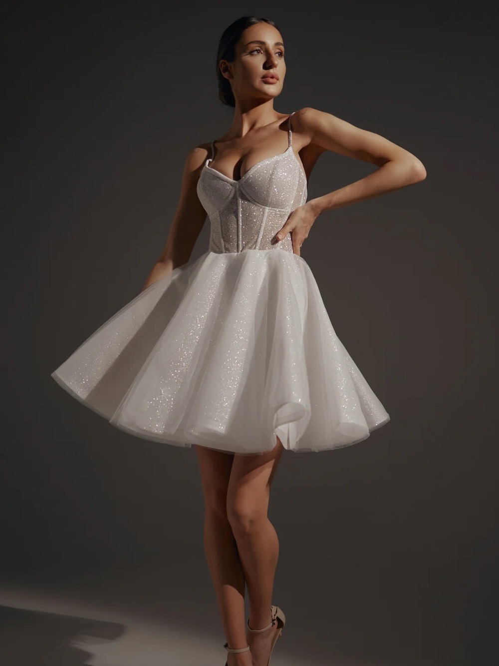 Olivia Bottega “Rakel” Mini Wedding Dress – Size US 10